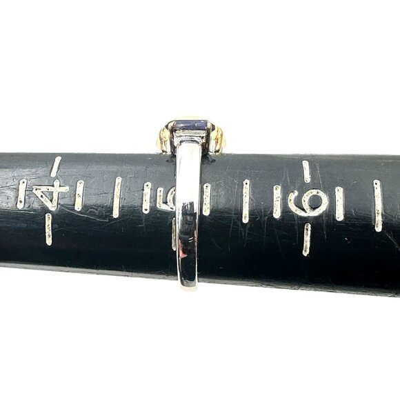 Womens Ring Sterling Silver Amethyst Opal Size 5 - Picture 4 of 5